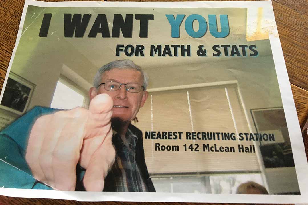 "I want you for math and stats" "I want you for math and stats"