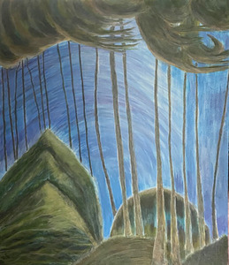 drawing of trees abstractly